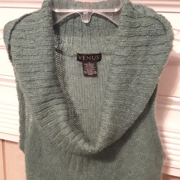 Venus Cowl Neck Sleeveless Sweater Small - Picture 2 of 5